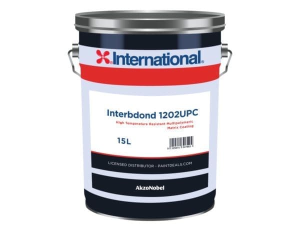 Interbond 1202UPC - Primer/Finish - High Temp Resistant (540°C) - Equipment - 15L, Metallic Grey [packaging, color]