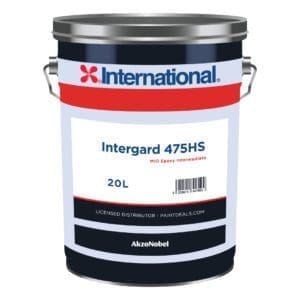 Intergard 475HS (20L) - 2 comp. - Intermediate - MIO Epoxy Paint - Silver Grey MIO [packaging, color]